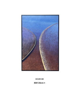 Textured tidal canvas wall art